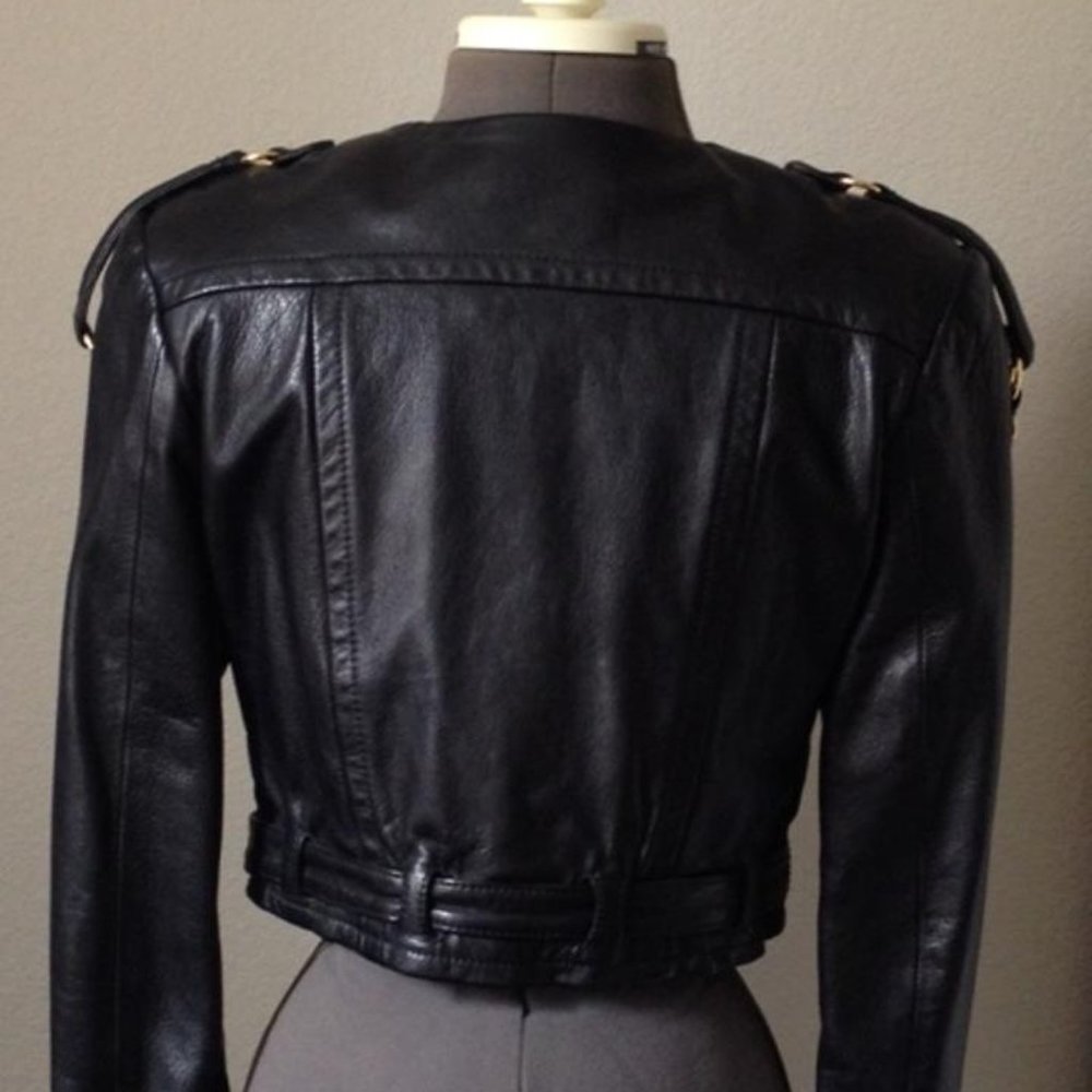 Rare Vintage MOSCHINO BLACK MODELLO #20727 Jacket Women's Size 4 - Picture 3 of 12